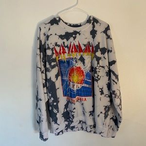 Urban Outfitters Def Leppard Tie Dye Sweatshirt